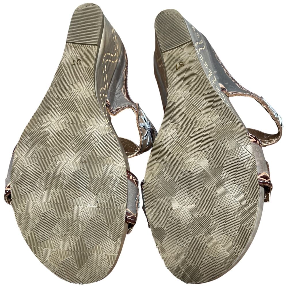 SPRING STEP L'Artiste Women's Size 37/US 6.5-7 Sesame Sandal Wedge Slide Comfort - Picture 14 of 14